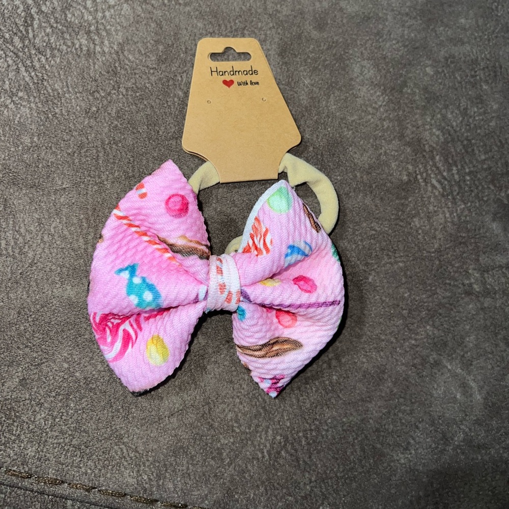 Candy pink headband bow!!